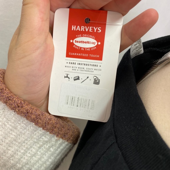 Vintage Harvey's Original Seatbelt Mama V Neck Tee - Picture 3 of 3